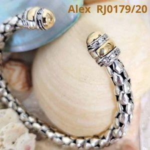 NEW! Silver Gold (18k gold 925 silver). Jeweler's atelier Bracelet. Original.